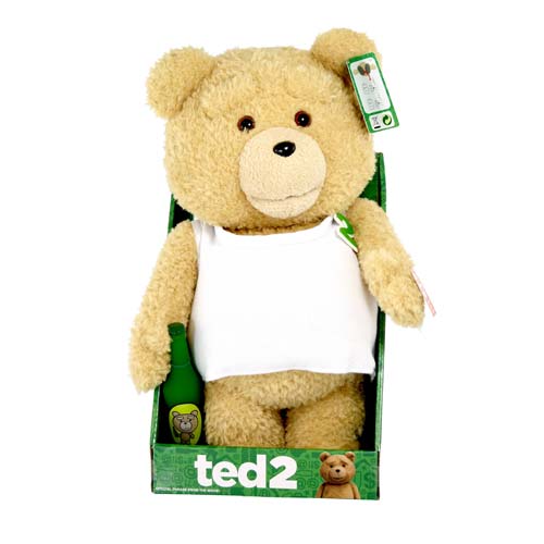 Ted 2 Ted in Tank Top 16-Inch R-Rated Animated Talking Plush Teddy Bear